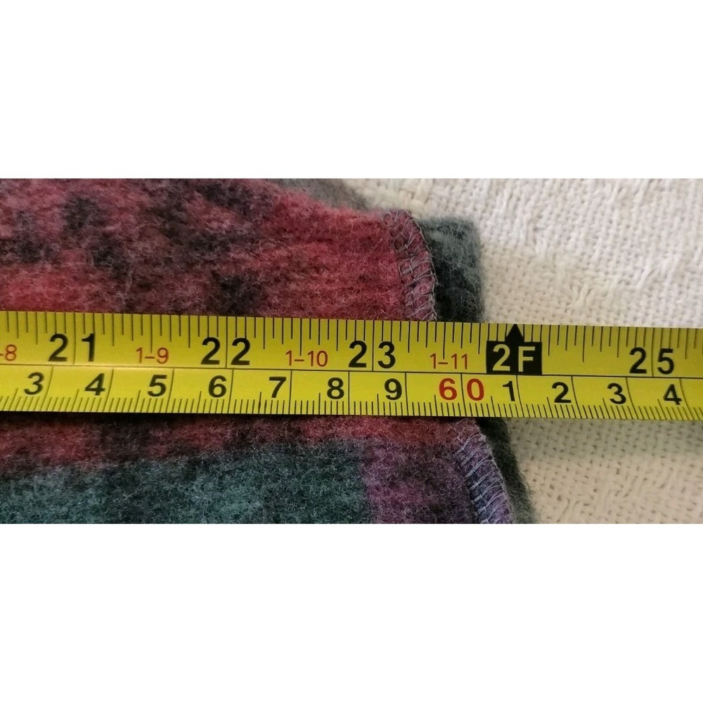 Women Multi Color Plaid Checkered Knit Overalls Wide Leg Size XL - Picture 4 of 16
